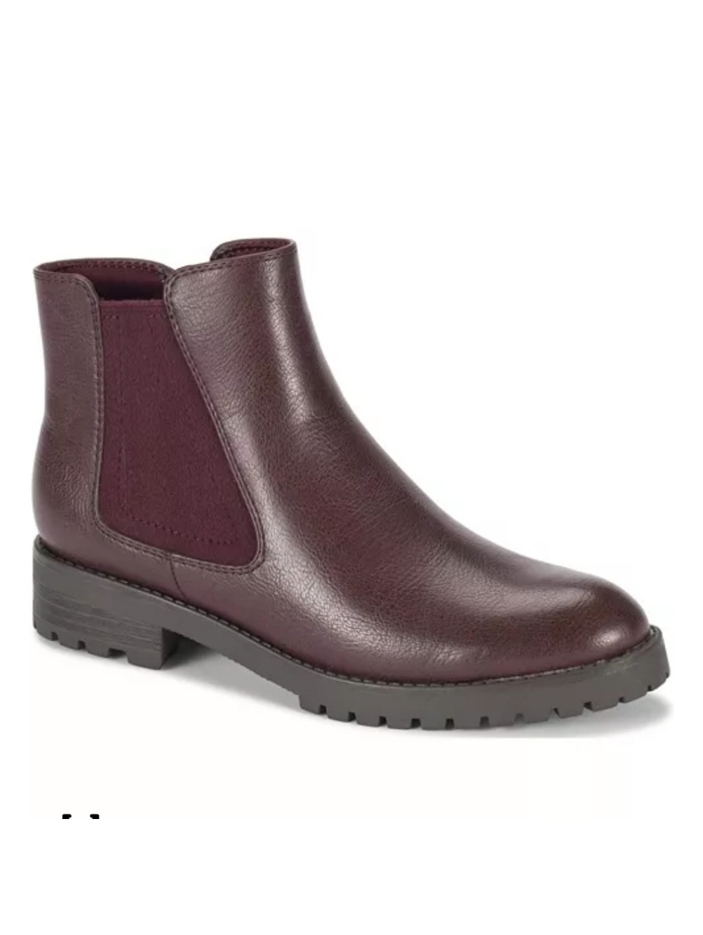 Baretraps Womens Daytona Lug Sole Boots Booties Size 9 Burgundy Comfort Shoes